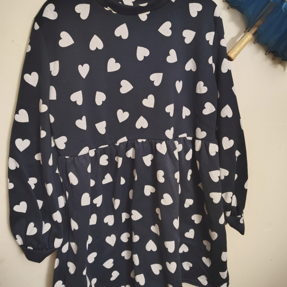 Baby doll sweatshirt sweater dress